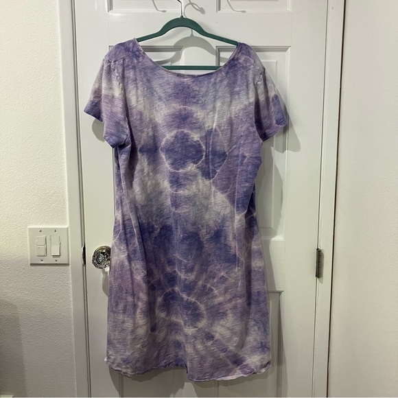 Fresh Produce Tie Dye T-Shirt Dress, 2x - Picture 5 of 5
